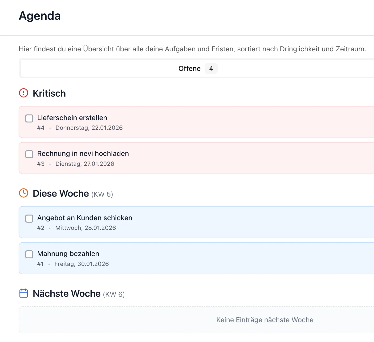 Keine Frist mehr verpassen